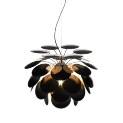 MARSET Discocó 88 taklampa, svart/guld 88cm