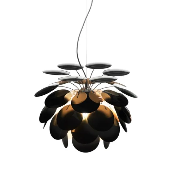 MARSET Discocó 88 taklampa, svart/guld 88cm