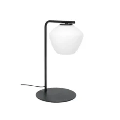 Konsthantverk DK bordslampa, svart/opal 46cm