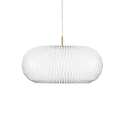Le Klint Donut pendel large, vit/mässing 53cm