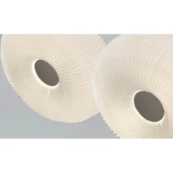 Le Klint Donut pendel small, vit/stål 47cm