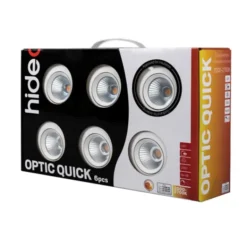 Hide-a-lite Downlight Optic Quick ISO 6-pack Vit Tune