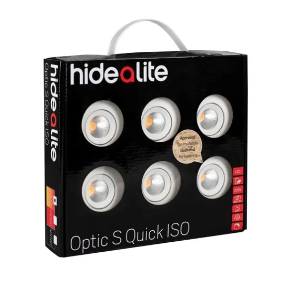 Hide-a-lite Downlight Optic S Quick ISO 6-pack Vit Tune