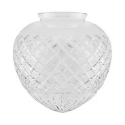 Karlskrona Lampfabrik Droppskärm 100, klart rutslipat kristallglas 19cm
