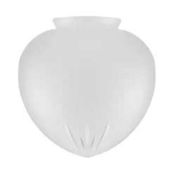 Karlskrona Lampfabrik Droppskärm 100, stjärnslipat matterat klarglas 19cm