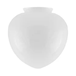 Karlskrona Lampfabrik Droppskärm 100, vitt överfångsglas 19cm