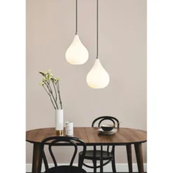 Halo Design DROPS Pendel opalglas/alu Ø23