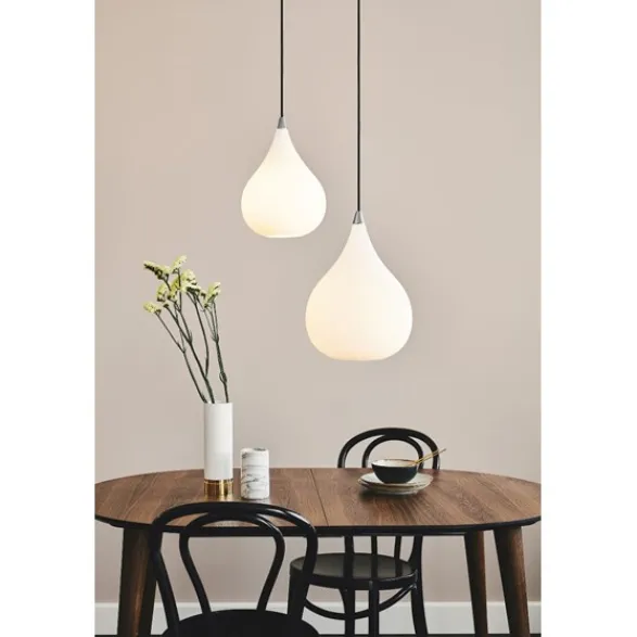 Halo Design DROPS Pendel opalglas/alu Ø23