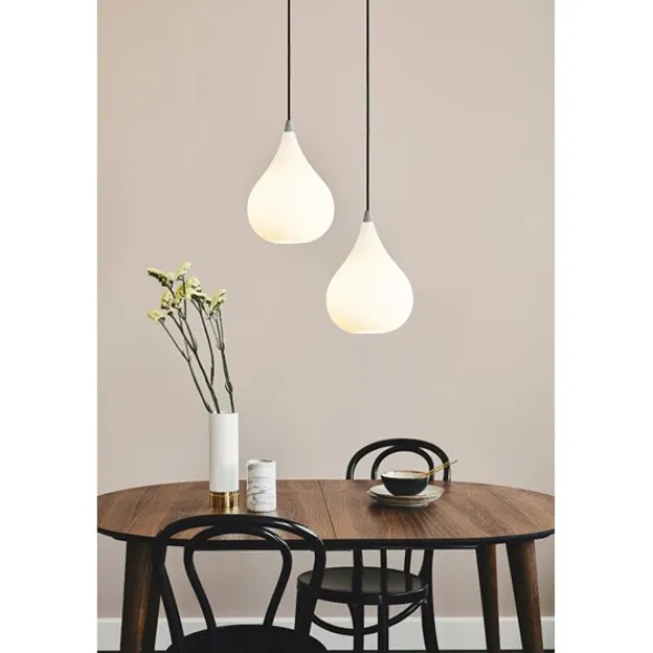 Halo Design DROPS Pendel opalglas/alu Ø23