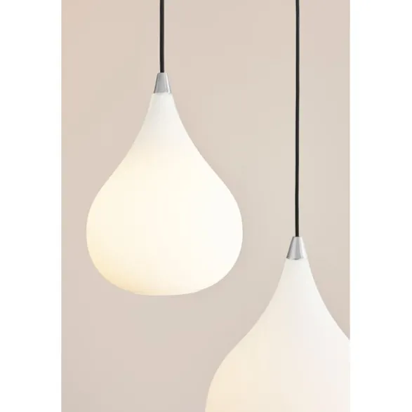 Halo Design DROPS Pendel opalglas/alu Ø23