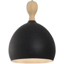 Halo Design Dueodde pendel svart metall/trä Ø39cm