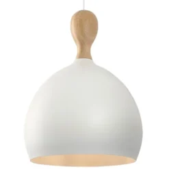 Halo Design Dueodde pendel vit metall/trä Ø39cm