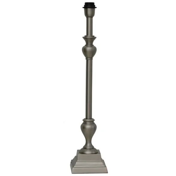 Hallbergs Belysning Durban Lampfot Antik silver 14cm
