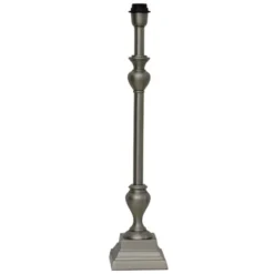 Hallbergs Belysning Durban Lampfot Antik silver 14cm