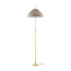 Karlskrona Lampfabrik Edfeldt golvlampa, polerad mässing