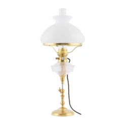 Karlskrona Lampfabrik Ekholmen Bordslampa m. skärmring, Polerad mässing