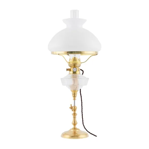 Karlskrona Lampfabrik Ekholmen Bordslampa m. skärmring, Polerad mässing