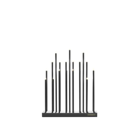 Elflugan adventsljusstake, antracit 36cm