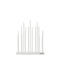 Elflugan adventsljusstake, kritvit 36cm