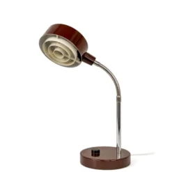 Vintage by Bright 1-2-3 Elidus bordslampa, brun 40 cm