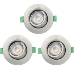 Llitt Ellen 230V Dim-to-Warm Brushed steel 3-pack