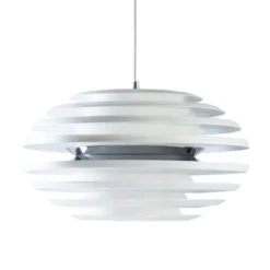 Belid Ellipse pendel, mattvit/krom 50cm
