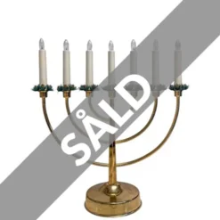 Vintage by Bright 1-2-3 Elljusstake Mässing 7arm, 40 cm