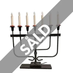 Vintage by Bright 1-2-3 Elljusstake Svart Metall 7arm, 46 cm