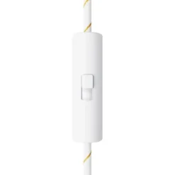 Creative cables Enpolig, cylindrisk strömbrytare med skjutreglage och jordanslutning
