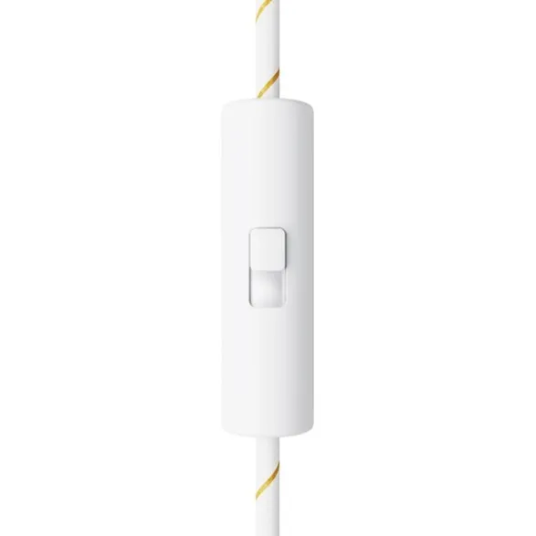 Creative cables Enpolig, cylindrisk strömbrytare med skjutreglage och jordanslutning