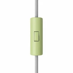 Creative cables Enpolig sladdströmbrytare med jordanslutning, Ljusgrön