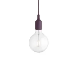 Muuto E27 Pendel LED takupphäng, burgundy