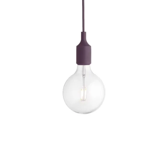 Muuto E27 Pendel LED takupphäng, burgundy