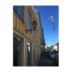Westal Eriksberg vägglykta m smidesarm, koppar/svart