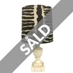 Vintage by Bright 1-2-3 Ester lampfot, marmor
