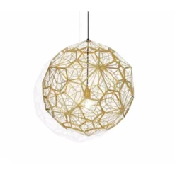 Tom Dixon Etch Web taklampa, mässing 60cm
