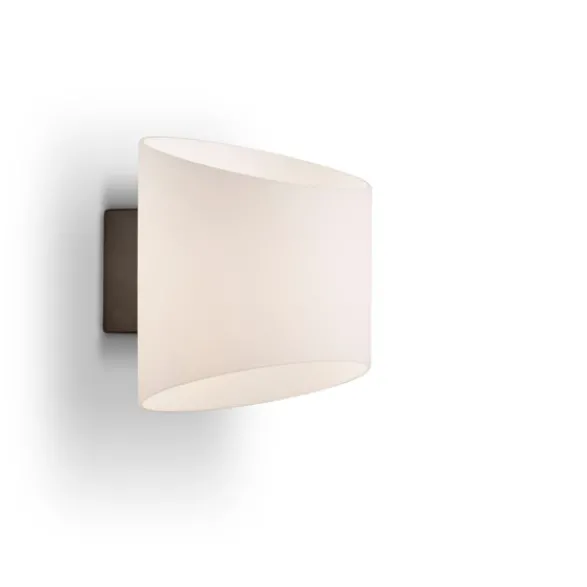 Herstal Evoke vägglampa Oval antracit/opal E14