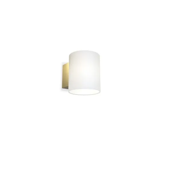 Herstal Evoke vägglampa S satin brass/opal G9