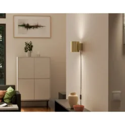 Herstal Evoke vägglampa S satin brass/sat brass G9