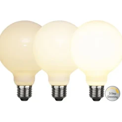 Star Trading Filament-LED E27 glob opal 3-stegsdimmer, 7.5W(60W)