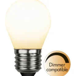 Star Trading Filament-LED E27 klotlampa opal, 5W(40W) dimbar