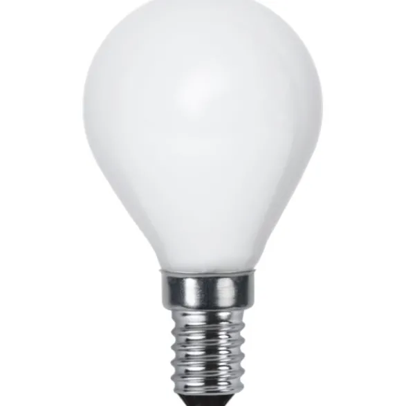 Star Trading Filament-LED E14 klotlampa opal, 2W(16W)