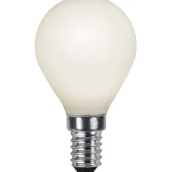 Star Trading Filament-LED E14 klotlampa opal, 4.7W(40W)