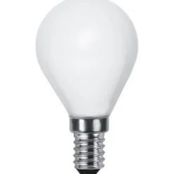Star Trading Filament-LED E14 klotlampa opal, 4.7W(40W)
