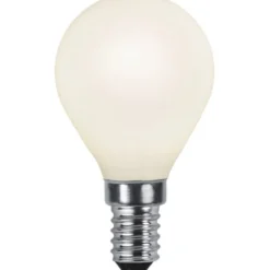 Star Trading Filament-LED E14 klotlampa opal, 3W(25W)