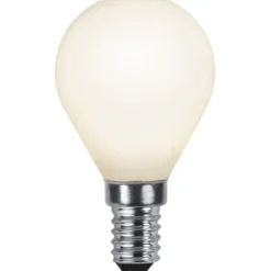 Star Trading Filament-LED E14 klotlampa opal, 4.7W(40W)