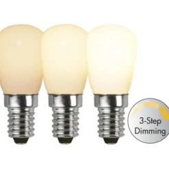 Star Trading Filament-LED E14 päronlampa opal, 2W(16W) dimbar