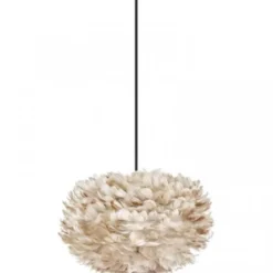 Umage Fjäderlampa Eos medium, ljusbrun Ø 45 x 30 cm