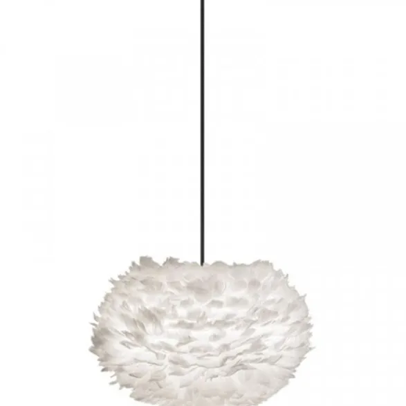 Umage Fjäderlampa Eos medium, vit Ø 45 x 30 cm