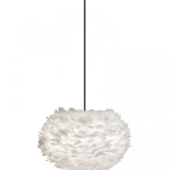 Umage Fjäderlampa Eos medium, vit Ø 45 x 30 cm